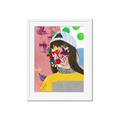 Picture of Abstracted Neon Expressions _GroupedProduct_Rectangle_Portrait_Framed_Matted_