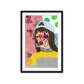 Picture of Abstracted Neon Expressions _GroupedProduct_Rectangle_Portrait_Framed_Matted_