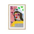 Picture of Abstracted Neon Expressions _GroupedProduct_Rectangle_Portrait_Framed_Matted_