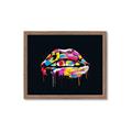 Picture of Graffiti Glow Lips _GroupedProduct_Rectangle_Landscape_Framed_Matted_