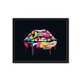 Picture of Graffiti Glow Lips _GroupedProduct_Rectangle_Landscape_Framed_Matted_