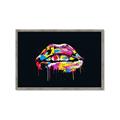 Picture of Graffiti Glow Lips _GroupedProduct_Rectangle_Landscape_Framed_Matted_