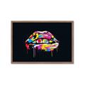 Picture of Graffiti Glow Lips _GroupedProduct_Rectangle_Landscape_Framed_Matted_