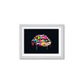Picture of Graffiti Glow Lips _GroupedProduct_Rectangle_Landscape_Framed_Matted_