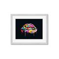 Picture of Graffiti Glow Lips _GroupedProduct_Rectangle_Landscape_Framed_Matted_