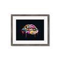 Picture of Graffiti Glow Lips _GroupedProduct_Rectangle_Landscape_Framed_Matted_