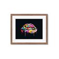 Picture of Graffiti Glow Lips _GroupedProduct_Rectangle_Landscape_Framed_Matted_