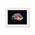 Picture of Graffiti Glow Lips _GroupedProduct_Rectangle_Landscape_Framed_Matted_