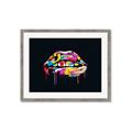 Picture of Graffiti Glow Lips _GroupedProduct_Rectangle_Landscape_Framed_Matted_