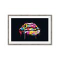 Picture of Graffiti Glow Lips _GroupedProduct_Rectangle_Landscape_Framed_Matted_
