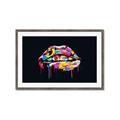 Picture of Graffiti Glow Lips _GroupedProduct_Rectangle_Landscape_Framed_Matted_