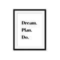 Picture of Dream Plan Do _GroupedProduct_Rectangle_Portrait_Framed_Matted_