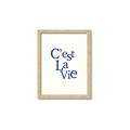 Picture of Cest La Vie in Blue _GroupedProduct_Rectangle_Portrait_Framed_Matted_