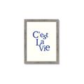 Picture of Cest La Vie in Blue _GroupedProduct_Rectangle_Portrait_Framed_Matted_