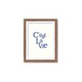 Picture of Cest La Vie in Blue _GroupedProduct_Rectangle_Portrait_Framed_Matted_