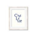 Picture of Cest La Vie in Blue _GroupedProduct_Rectangle_Portrait_Framed_Matted_