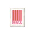 Picture of Ciao Stripes in Pink _GroupedProduct_Rectangle_Portrait_Framed_Matted_