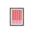 Picture of Ciao Stripes in Pink _GroupedProduct_Rectangle_Portrait_Framed_Matted_