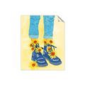 Picture of Sunflower Walk in Blue Shoes _GroupedProduct_Rectangle_Portrait_Unframed_Print_Only_