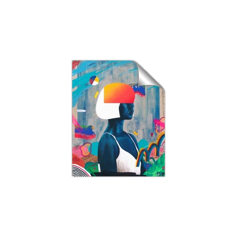 Picture of Luminous Blue Girl _GroupedProduct_Rectangle_Portrait_Unframed_Print_Only_