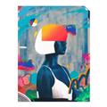 Picture of Luminous Blue Girl _GroupedProduct_Rectangle_Portrait_Unframed_Print_Only_