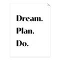 Picture of Dream Plan Do _GroupedProduct_Rectangle_Portrait_Unframed_Print_Only_