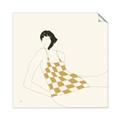 Picture of Lady in Squares _GroupedProduct_Square_Unframed_Print_Only_