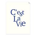 Picture of Cest La Vie in Blue _GroupedProduct_Rectangle_Portrait_Unframed_Print_Only_