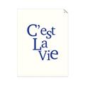 Picture of Cest La Vie in Blue _GroupedProduct_Rectangle_Portrait_Unframed_Print_Only_