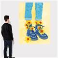 Picture of Sunflower Walk in Blue Shoes _GroupedProduct_Rectangle_Portrait_Canvas_