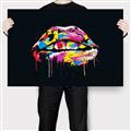Picture of Graffiti Glow Lips _GroupedProduct_Rectangle_Landscape_Canvas_