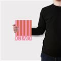 Picture of Ciao Stripes in Pink _GroupedProduct_Rectangle_Portrait_Canvas_