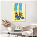 Picture of Sunflower Walk in Blue Shoes _GroupedProduct_Rectangle_Portrait_Canvas_