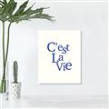 Picture of Cest La Vie in Blue _GroupedProduct_Rectangle_Portrait_Canvas_