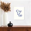 Picture of Cest La Vie in Blue _GroupedProduct_Rectangle_Portrait_Canvas_