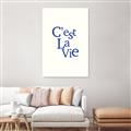 Picture of Cest La Vie in Blue _GroupedProduct_Rectangle_Portrait_Canvas_