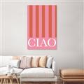 Picture of Ciao Stripes in Pink _GroupedProduct_Rectangle_Portrait_Canvas_
