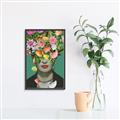 Picture of Floral Frida Everyday _GroupedProduct_Rectangle_Portrait_Canvas_Framed_