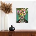 Picture of Floral Frida Everyday _GroupedProduct_Rectangle_Portrait_Canvas_Framed_