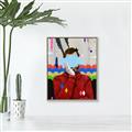 Picture of Graffiti Sadness _GroupedProduct_Rectangle_Portrait_Canvas_Framed_