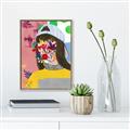 Picture of Abstracted Neon Expressions _GroupedProduct_Rectangle_Portrait_Canvas_Framed_