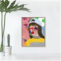 Picture of Abstracted Neon Expressions _GroupedProduct_Rectangle_Portrait_Canvas_Framed_