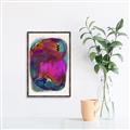 Picture of Neon Infusion Planet _GroupedProduct_Rectangle_Portrait_Canvas_Framed_