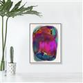 Picture of Neon Infusion Planet _GroupedProduct_Rectangle_Portrait_Canvas_Framed_