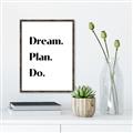 Picture of Dream Plan Do _GroupedProduct_Rectangle_Portrait_Canvas_Framed_