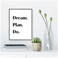 Picture of Dream Plan Do _GroupedProduct_Rectangle_Portrait_Canvas_Framed_