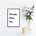 Picture of Dream Plan Do _GroupedProduct_Rectangle_Portrait_Canvas_Framed_