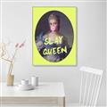 Picture of Slay Yellow Queen _GroupedProduct_Rectangle_Portrait_Canvas_Framed_