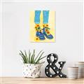 Picture of Sunflower Walk in Blue Shoes _GroupedProduct_Rectangle_Portrait_Unframed_Print_Only_