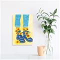 Picture of Sunflower Walk in Blue Shoes _GroupedProduct_Rectangle_Portrait_Unframed_Print_Only_